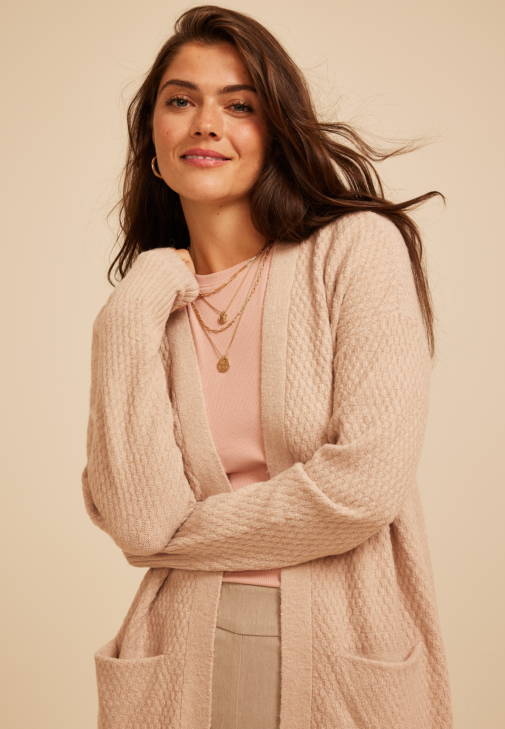 90s Slouch Open Front Cardigan