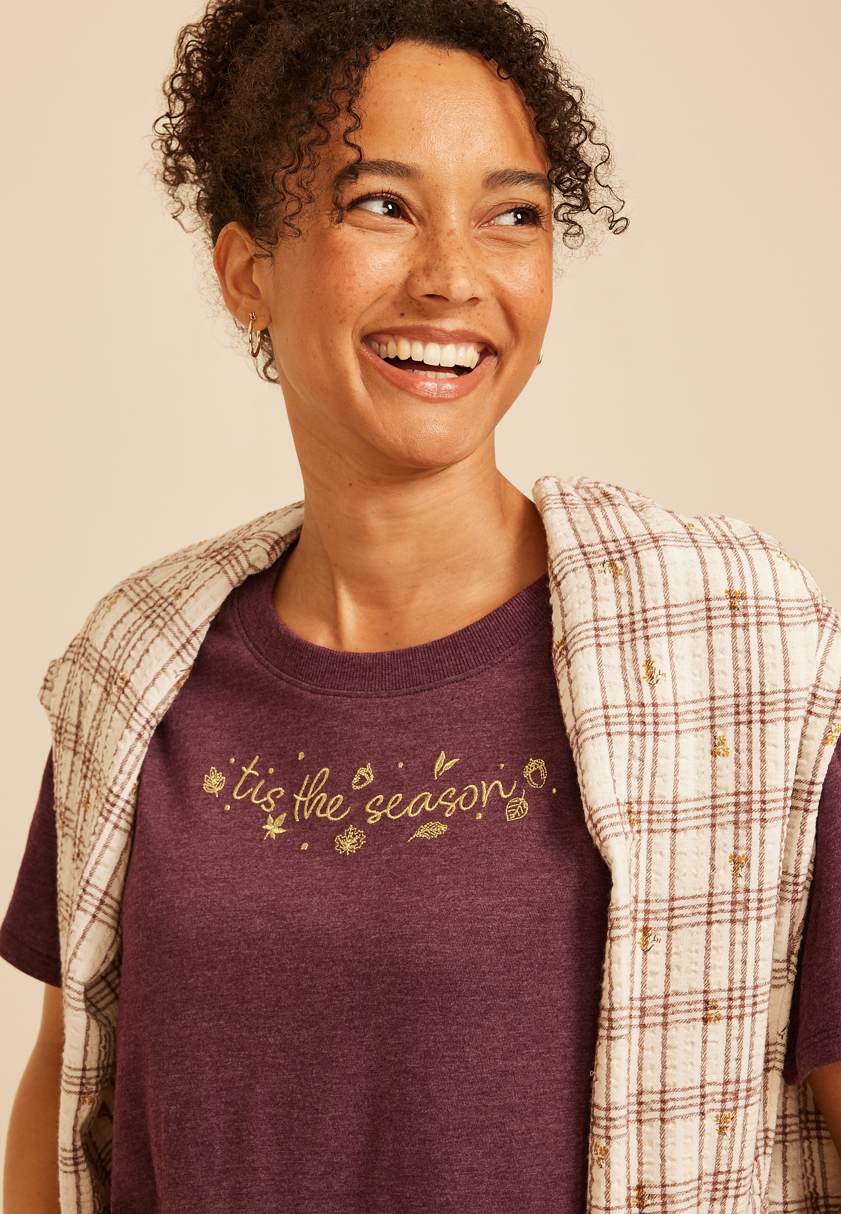 Tis the Season Vintage Fit Graphic Tee, C2424, large