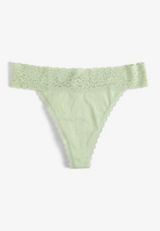 Simply Comfy Cotton Thong Panty, C6446, small