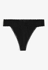 Simply Comfy Cotton Thong Panty, C106, small
