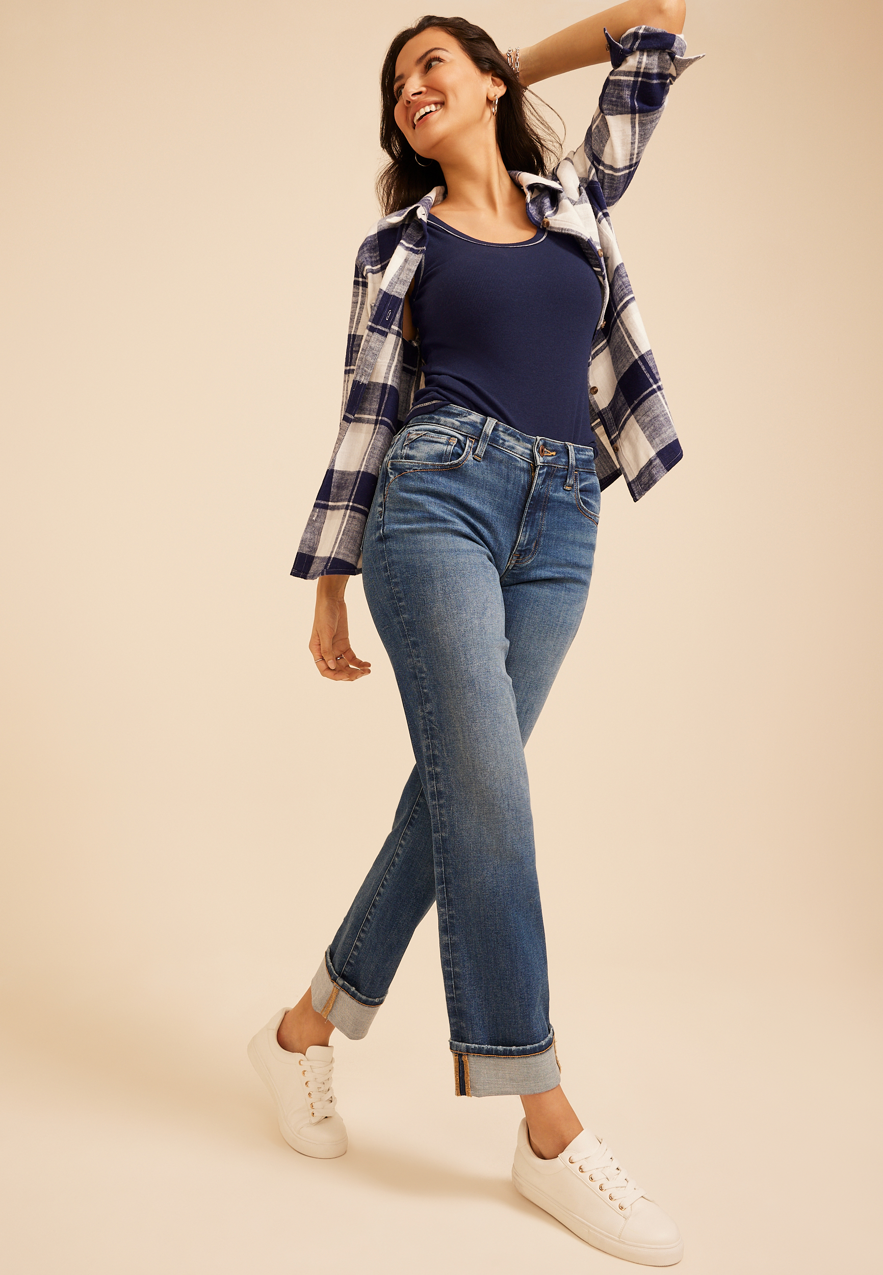 Classic Plaid Button Down Shirt