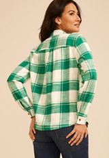 Classic Plaid Button Down Shirt, C8837, small