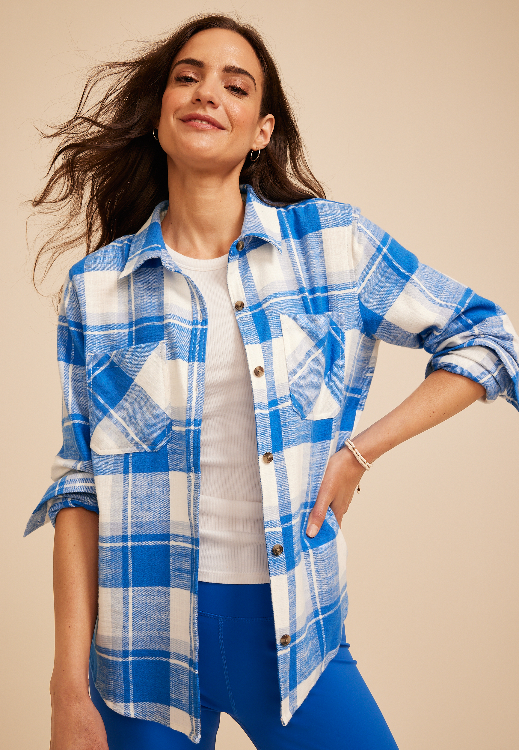 Classic Plaid Button Down Shirt