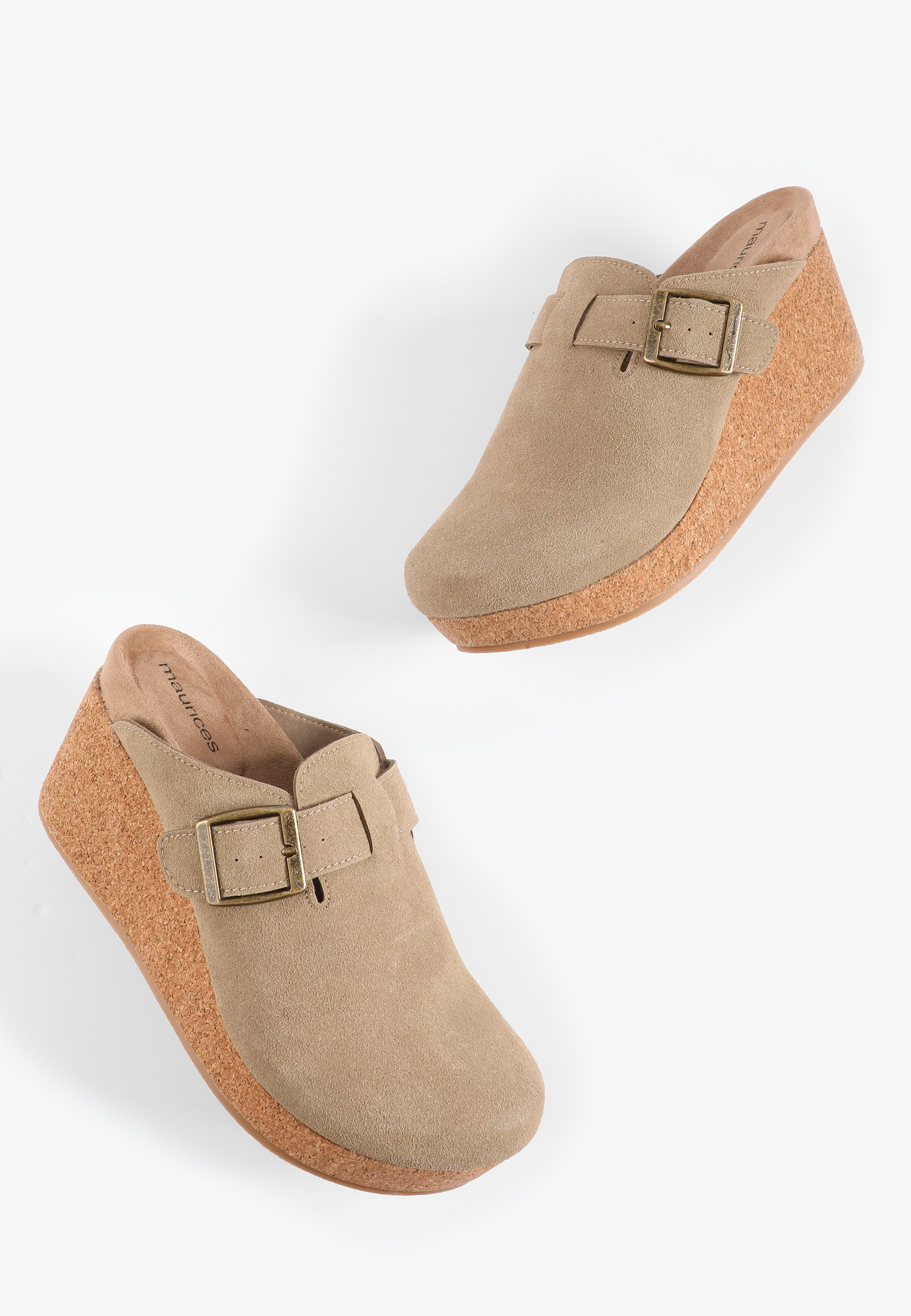 SuperCush Faux Suede Wedge Clog, C211, large