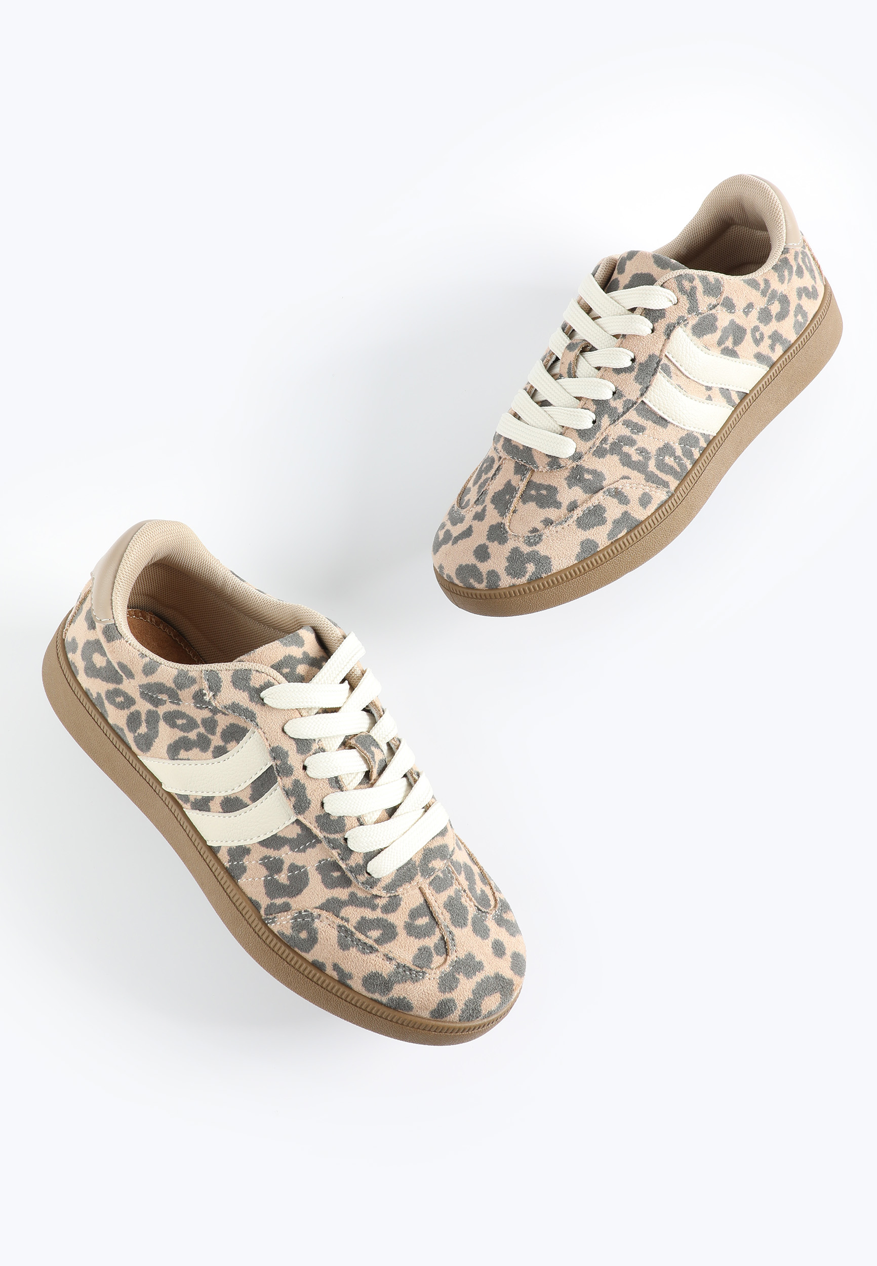 SuperCush Leopard Lace Up Sneaker, C5296, large