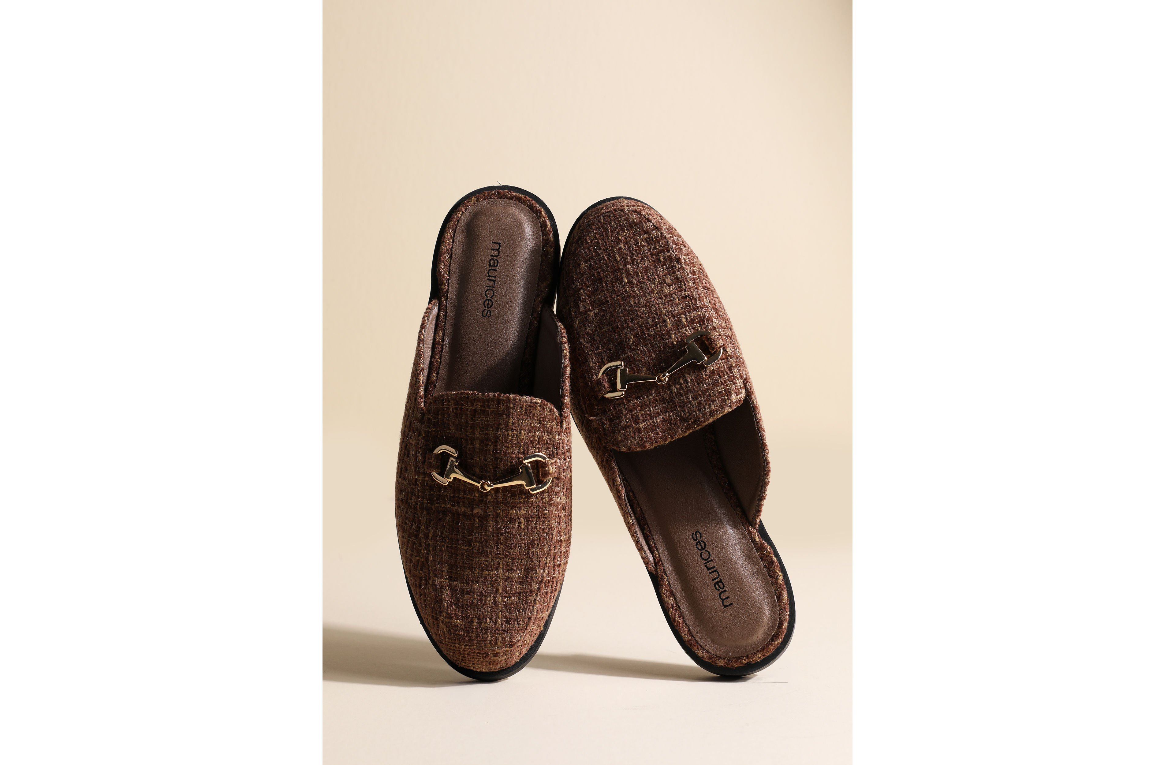 SuperCush Textured Tweed Slip On Mule