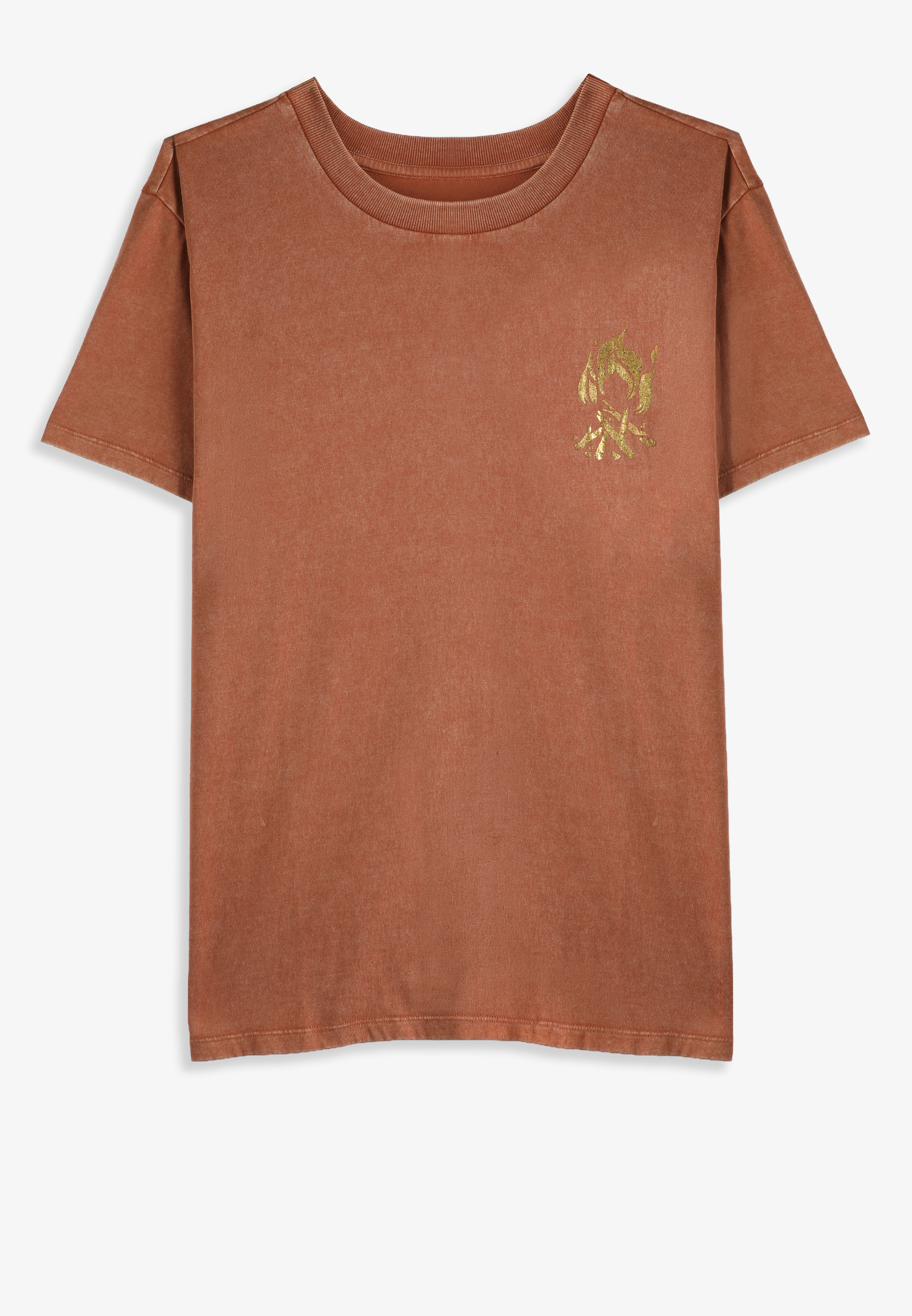 Back Roads And Bonfires Oversized Fit Graphic