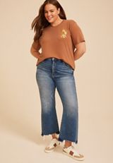 Plus Size Back Roads And Bonfires Oversized Fit Graphic, C8664, small