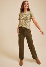 24/7 Dawson Floral Crew Neck Tee, C1524, small