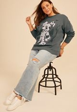 Plus Size Mickey Mouse Sweatshirt, C4033, small