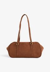 Faux Suede Baguette Bag, C1144, small