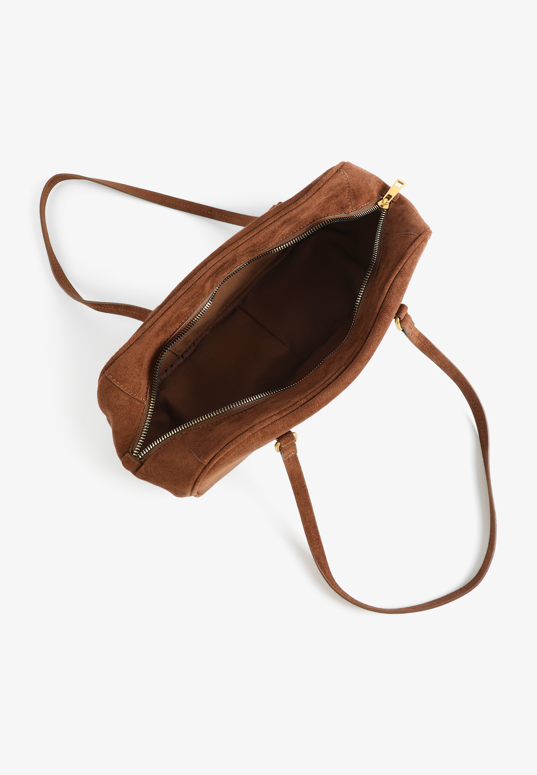 Faux Suede Baguette Bag, C1144, large