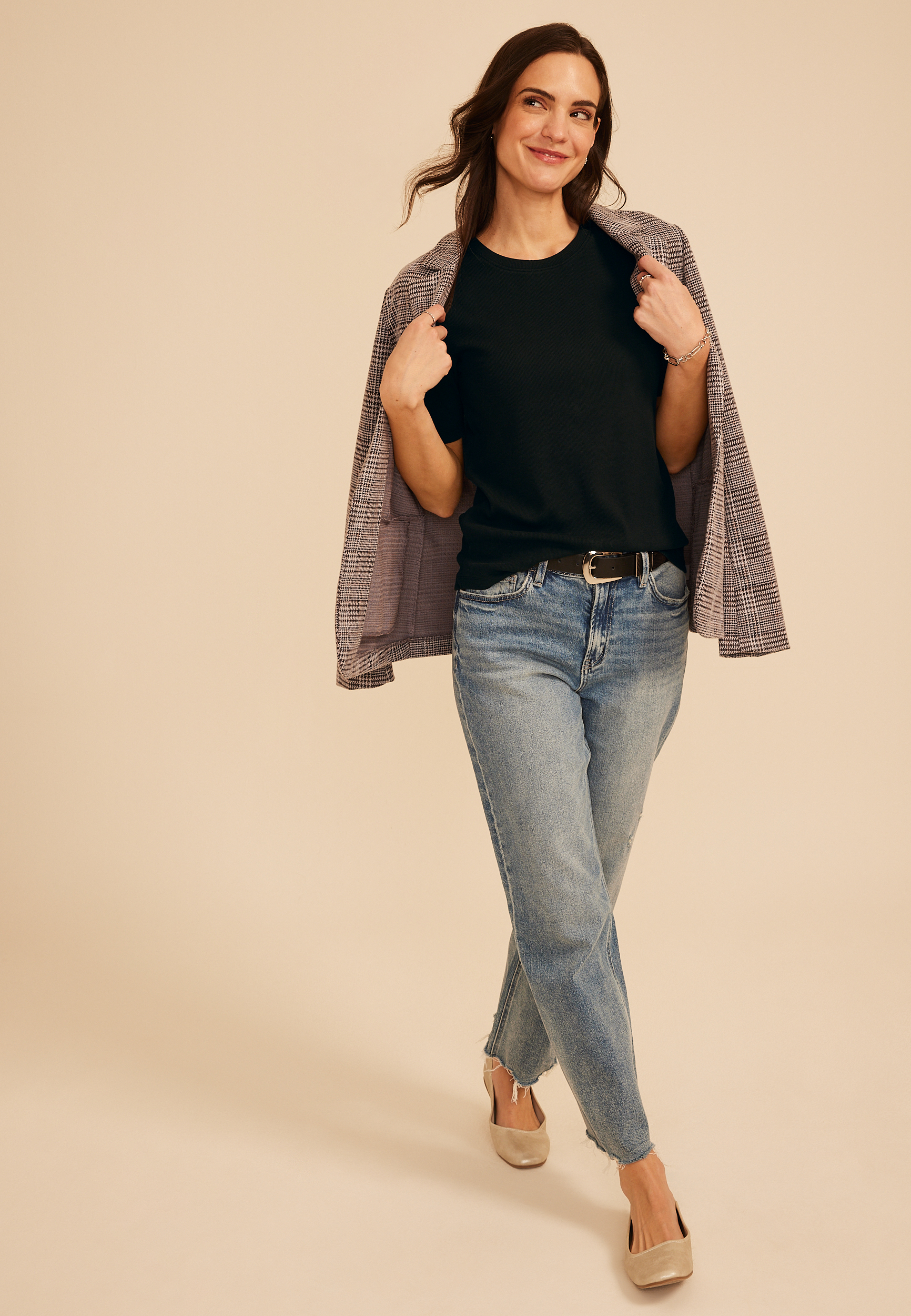 24/7 Ribbed Elbow Sleeve Tee - thumbnail 3