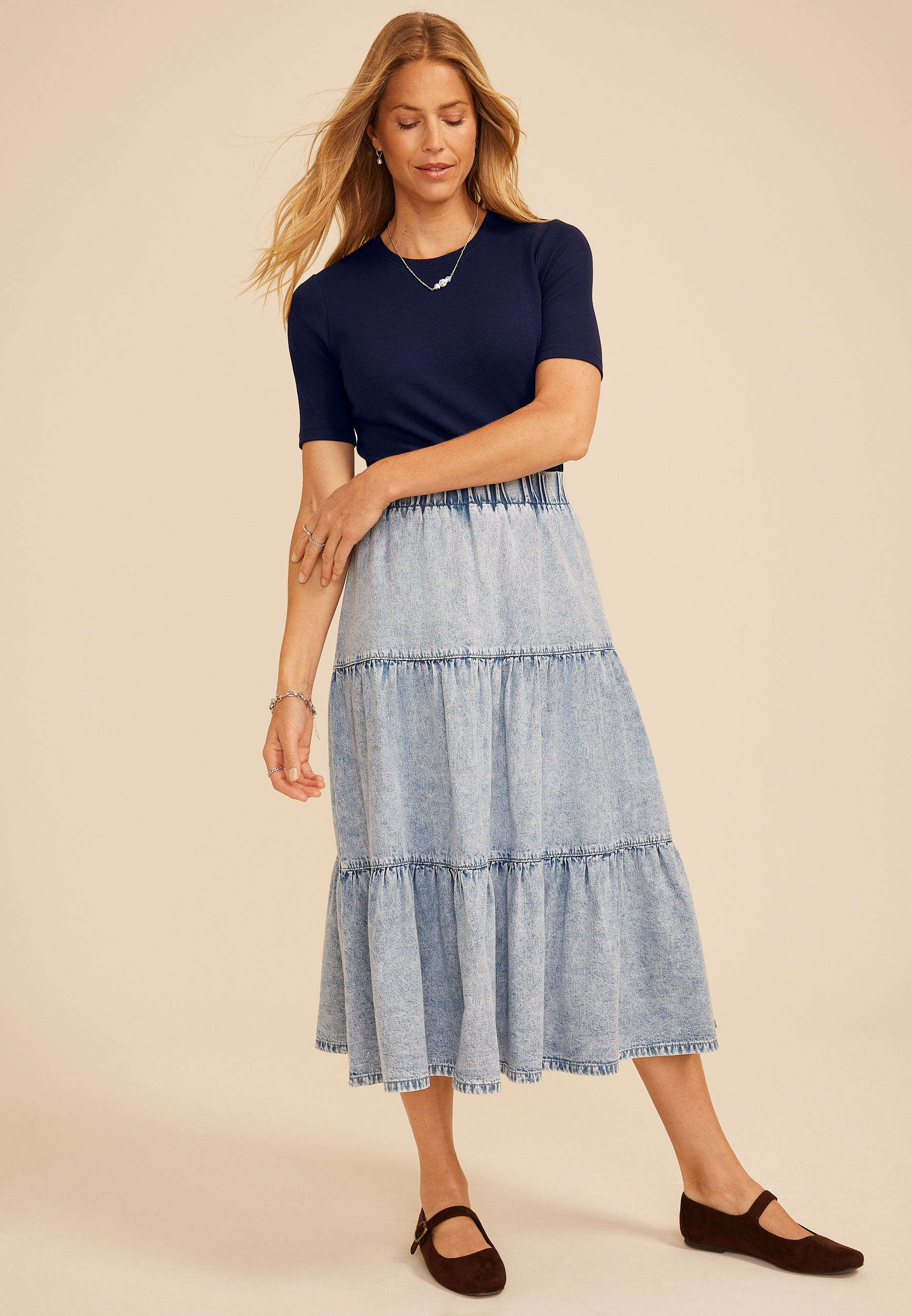 24/7 Ribbed Elbow Sleeve Tee, C1378, large