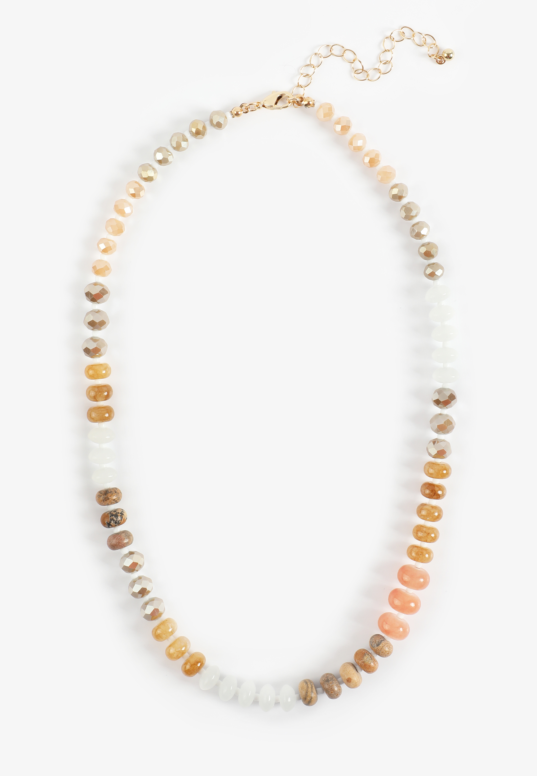Mixed Stone Bead Necklace, C605, large