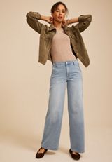 m jeans by maurices&trade; Light Knit High Rise Wide Leg Jean, C2806, small