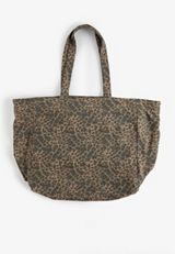 Leopard Washed French Terry Tote, C5296, small