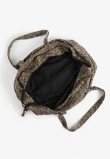 Leopard Washed French Terry Tote, C5296, small