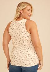 Plus Size 24/7 Highline Floral Tank Top, C1524, small