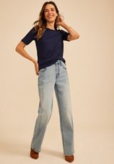24/7 Elbow Sleeve Crew Neck Tee, C1378, small