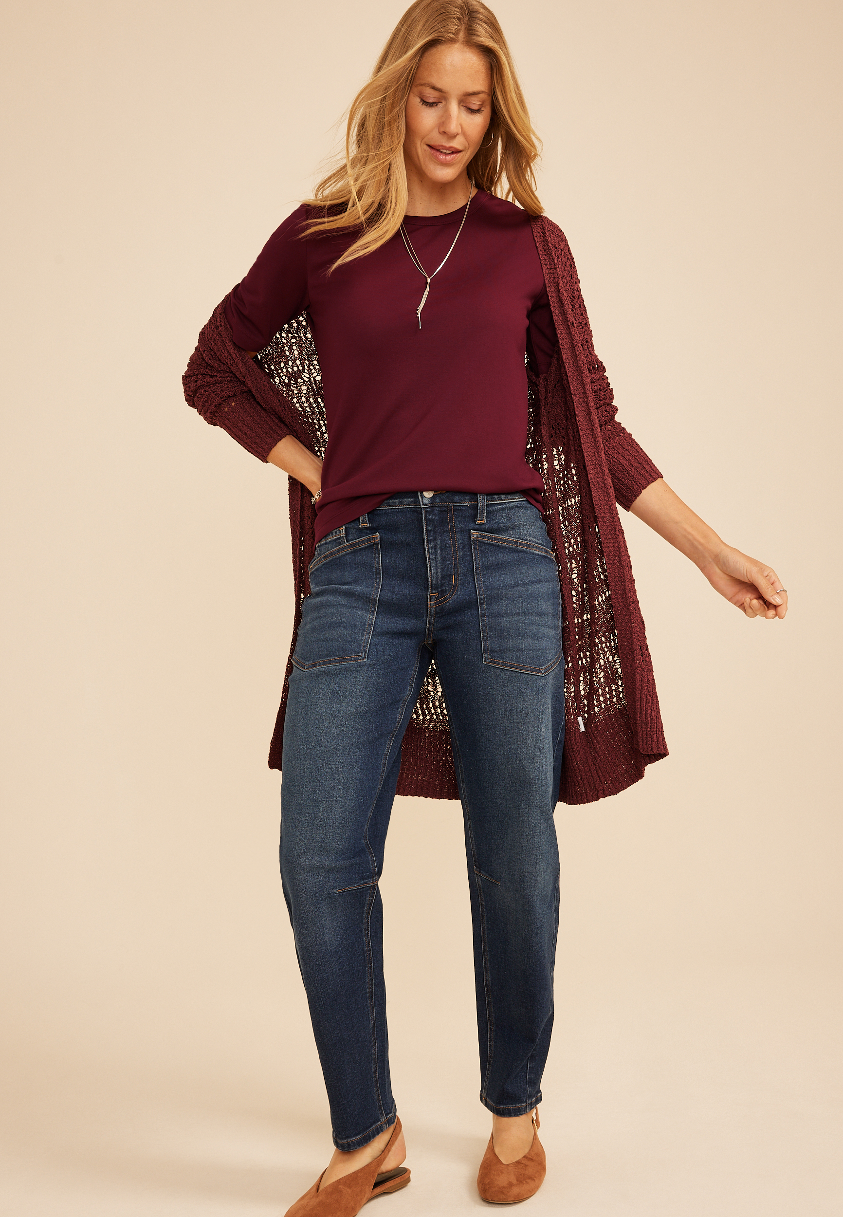 24/7 Elbow Sleeve Crew Neck Tee, C7923, large