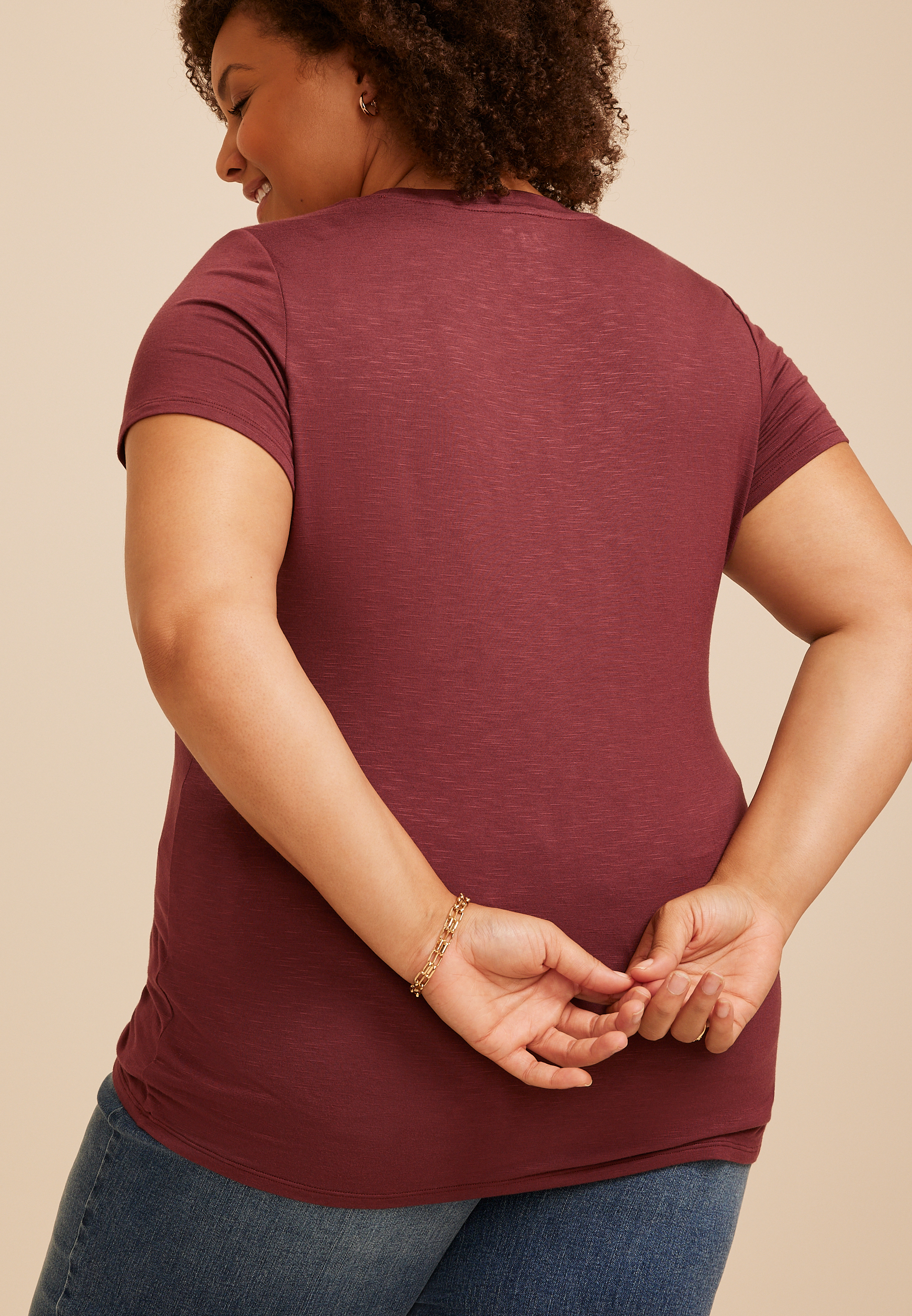 Plus Size 24/7 Kennedy Crew Neck Tee, C5221, large