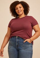 Plus Size 24/7 Kennedy Crew Neck Tee, C5221, small