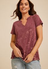 Floral Shadow Classic Fit Graphic Tee, C7923, small