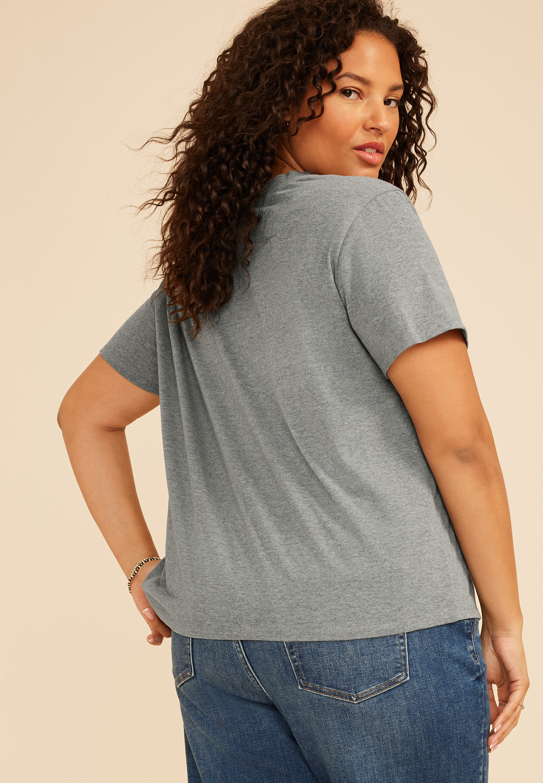 Plus Size Hawkins High School Vintage Fit Graphic Tee, C2820, large