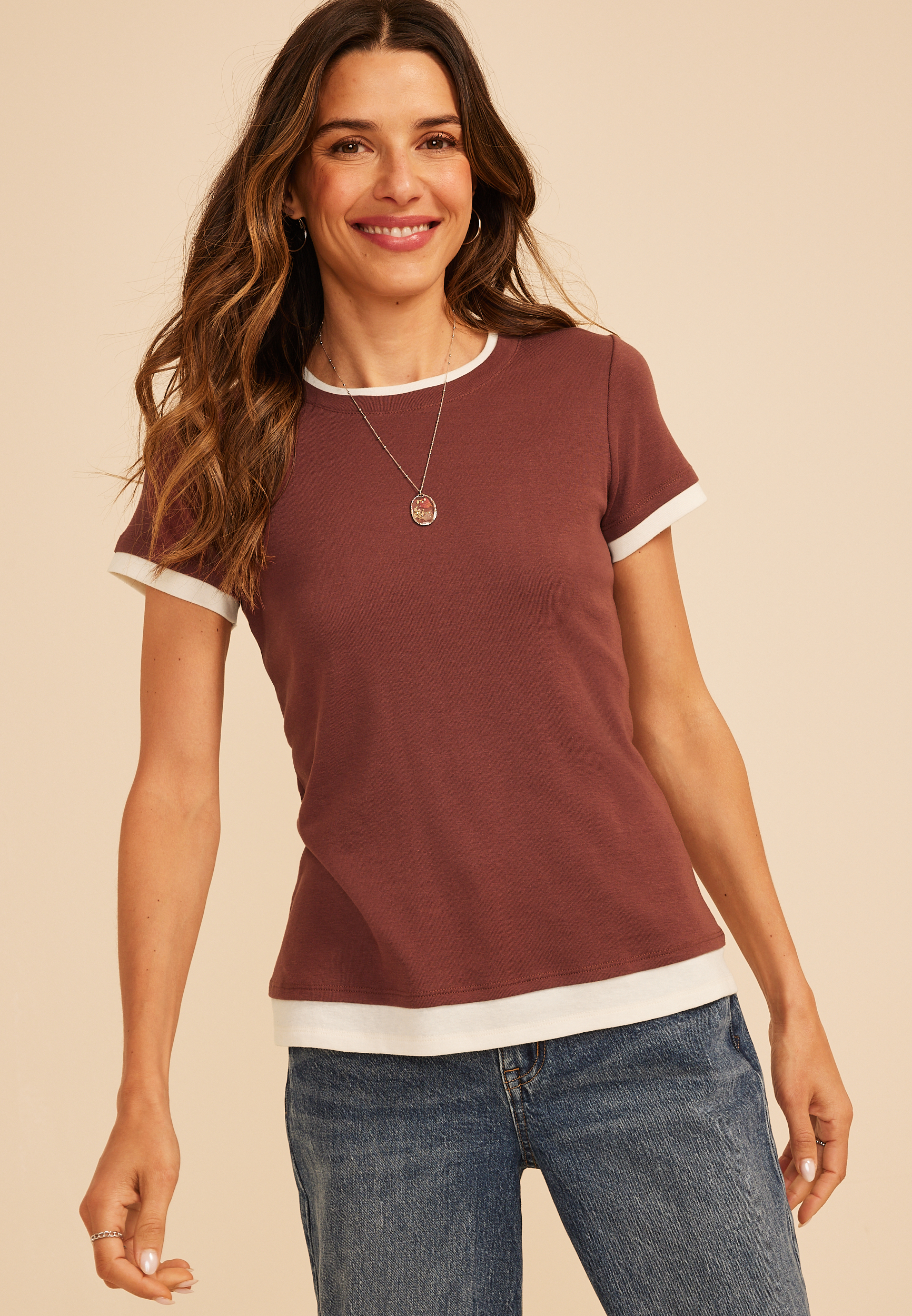 24/7 Twofer Baby Tee, C5399, large