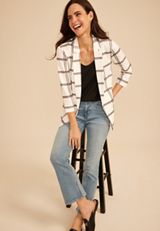 Plaid Versa Blazer, C2380, small