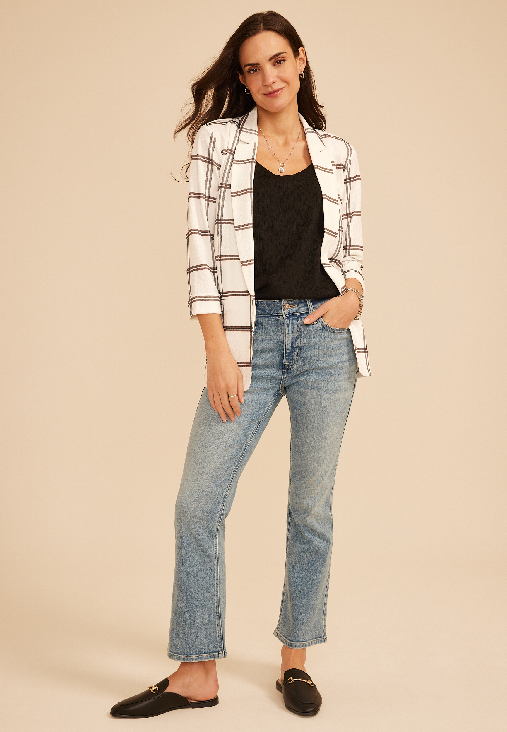 Plaid Versa Blazer, C2380, large