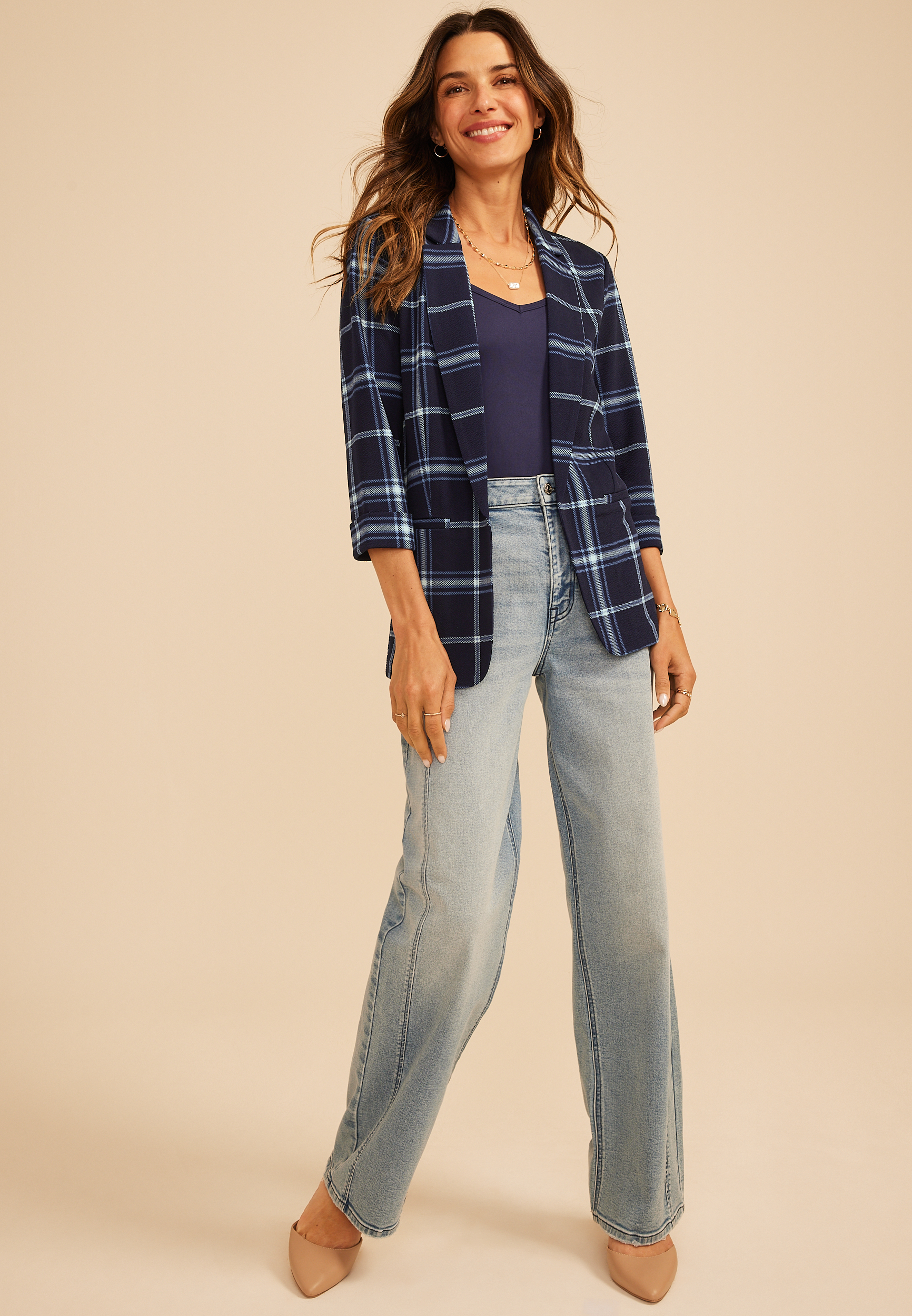 Plaid Versa Blazer - thumbnail 6
