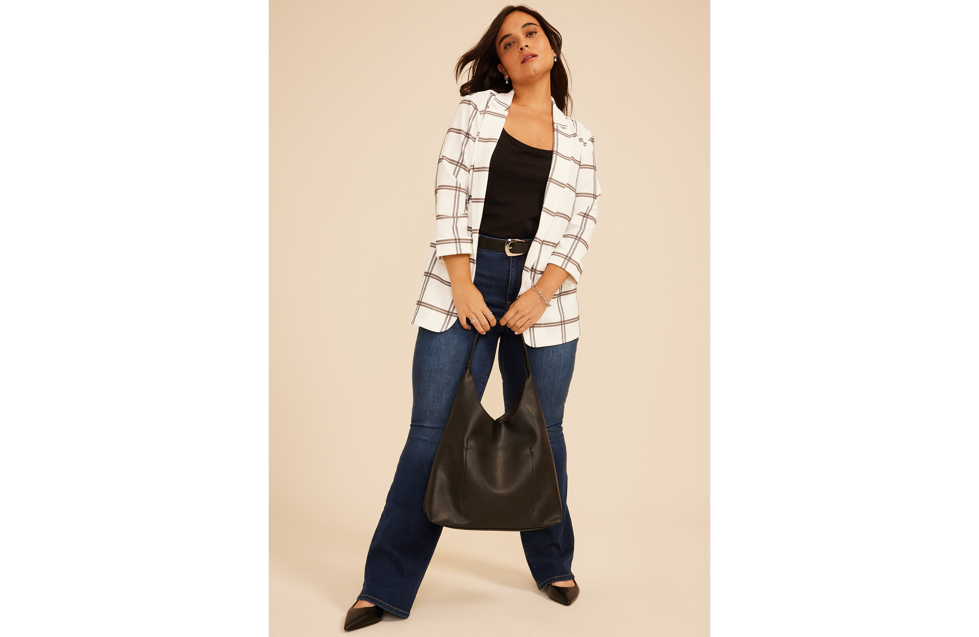 Plus Plaid Versa Blazer