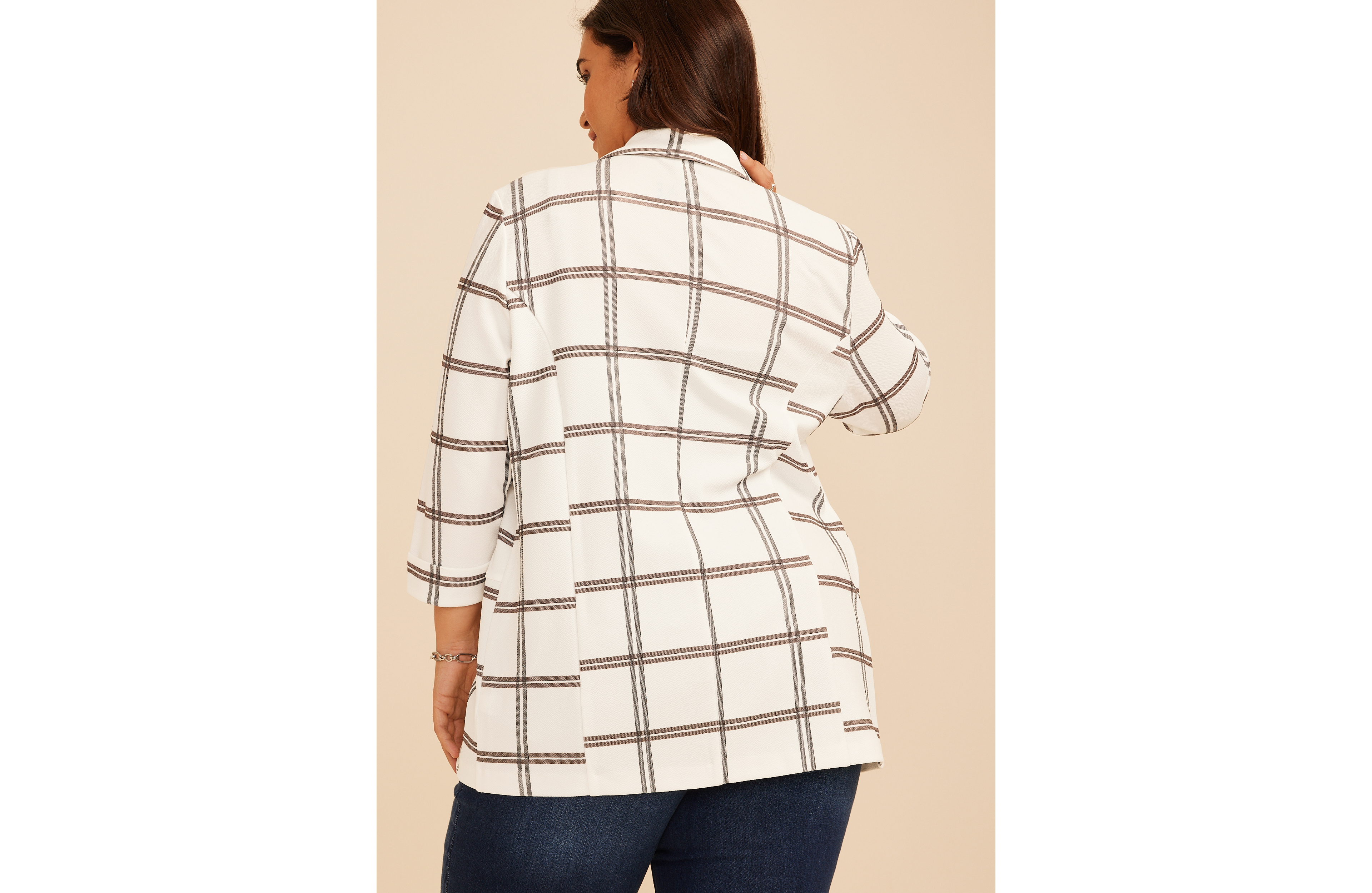 Plus Plaid Versa Blazer