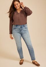 Plus Size KanCan&trade; High Rise Ripped Cuffed Skinny Jeans, C2806, small