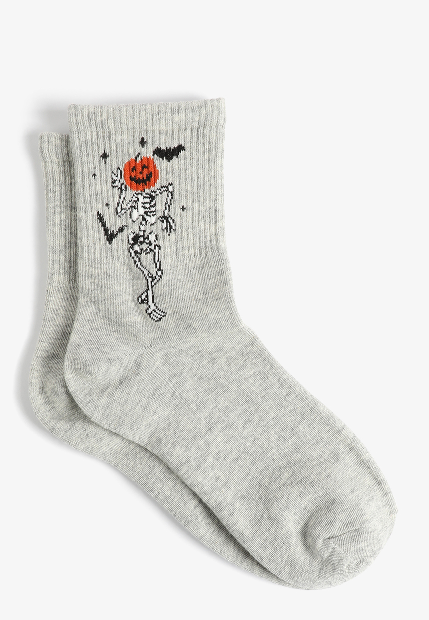 Halloween Skeleton Short Crew Socks