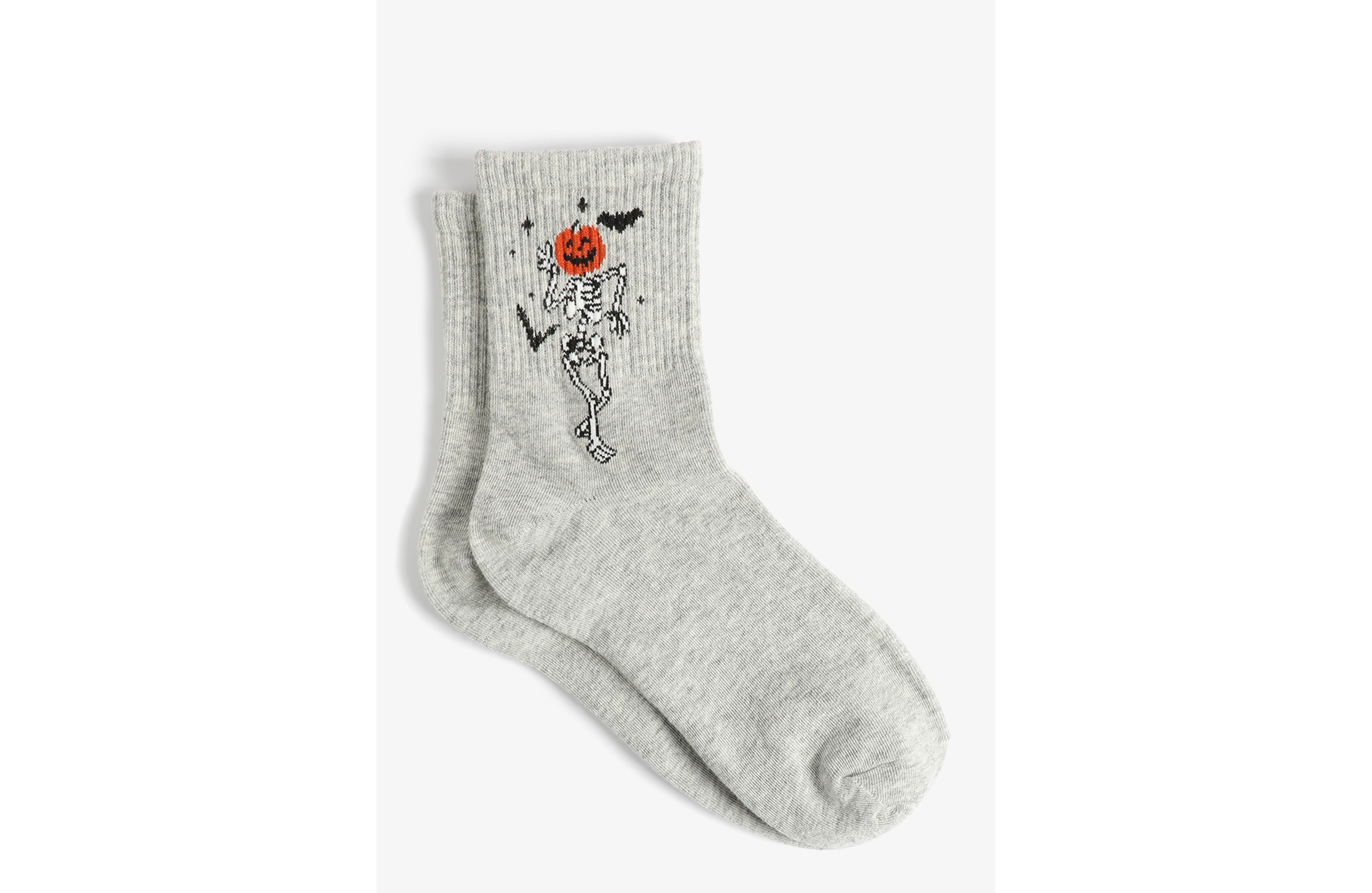 Halloween Skeleton Short Crew Socks