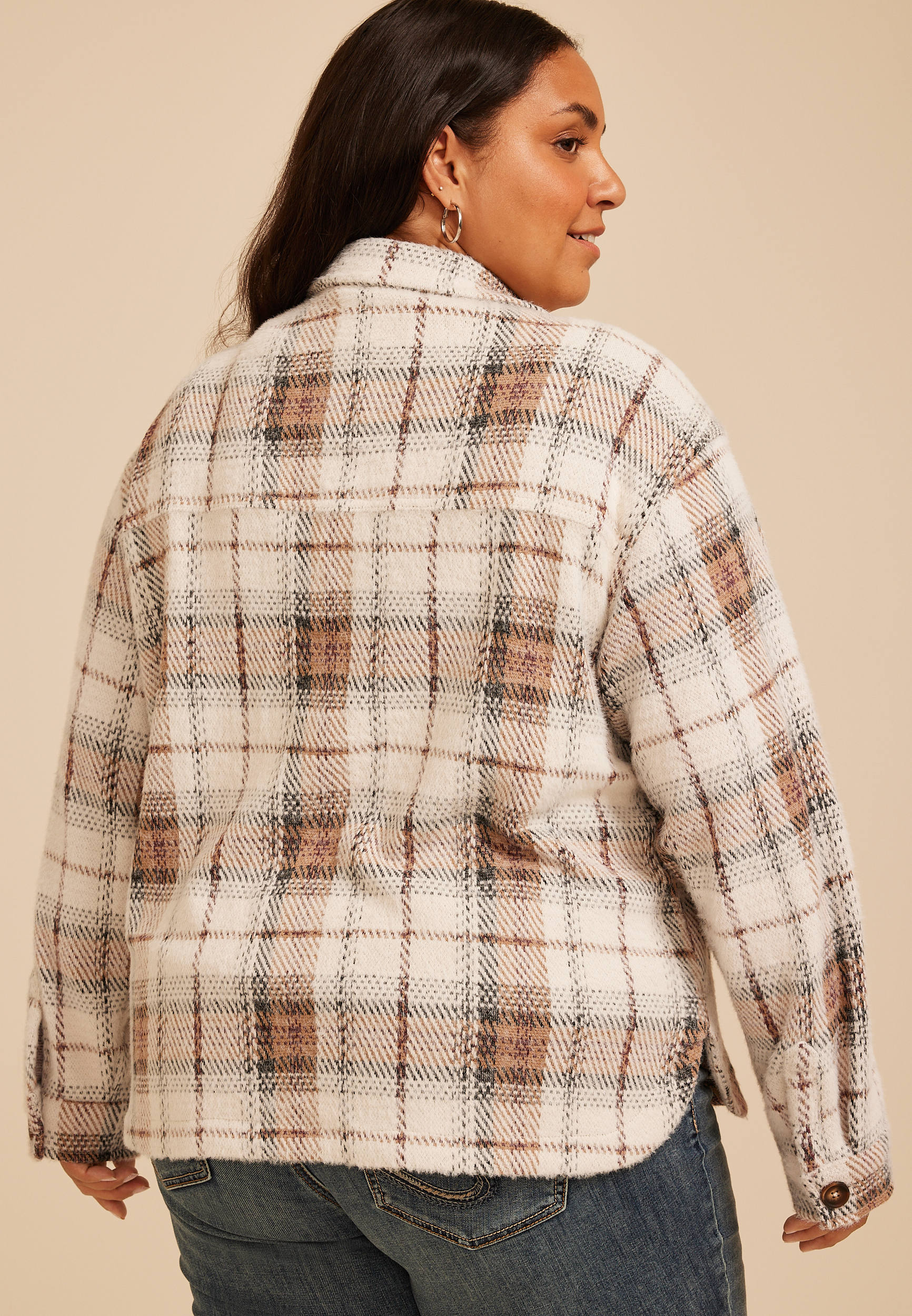 Plus Size Shortie Shoreline Shacket, C5487, large