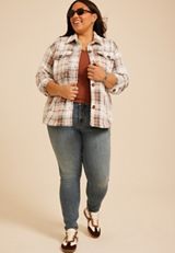 Plus Size Shortie Shoreline Shacket, C5487, small