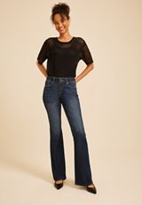 KanCan™ Mid Rise Ripped Flare Jean, C258, small