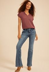 KanCan™ Mid Rise Trouser Pocket Bootcut Jean, C258, small