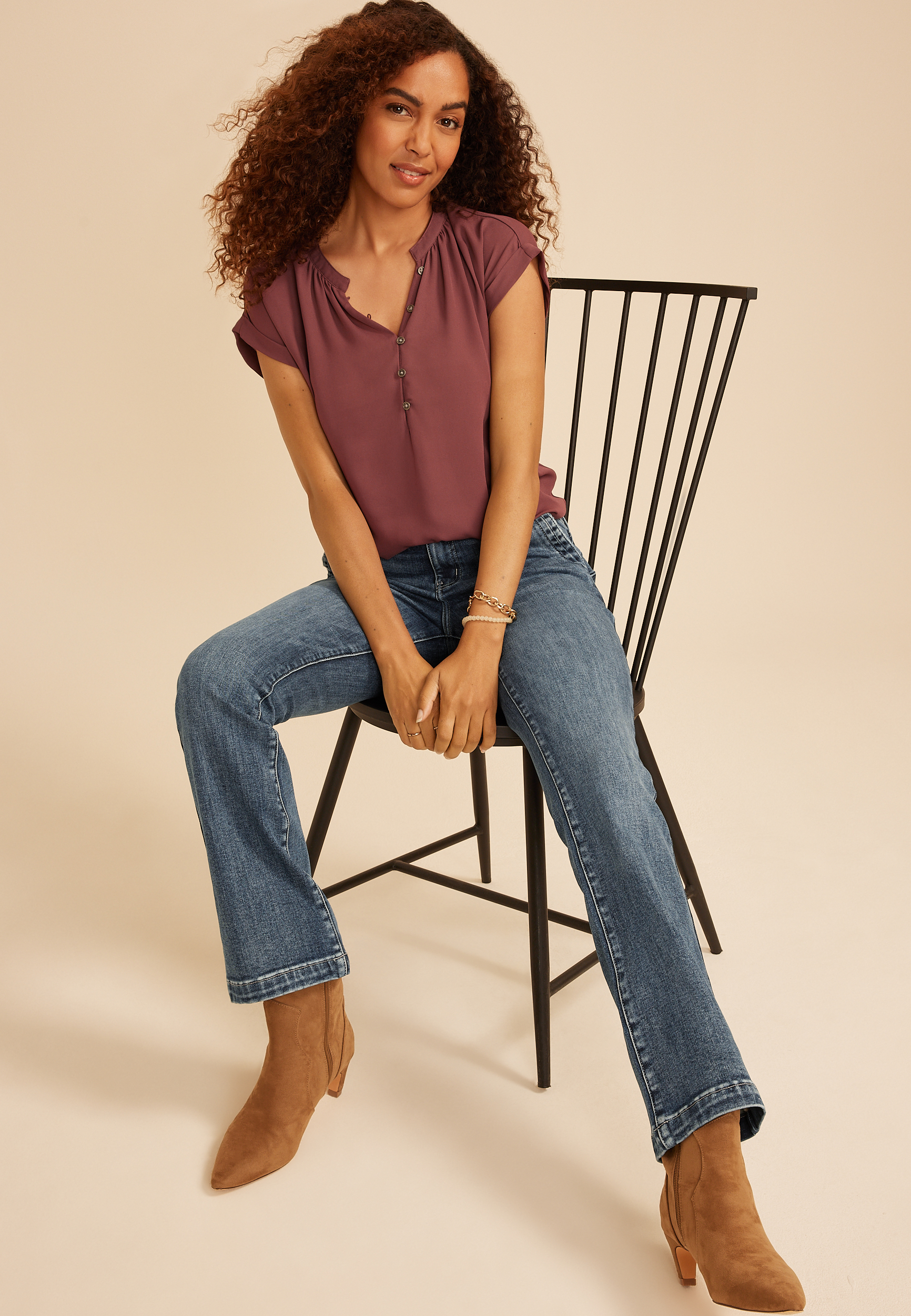 KanCan™ Mid Rise Trouser Pocket Bootcut Jean, C258, large