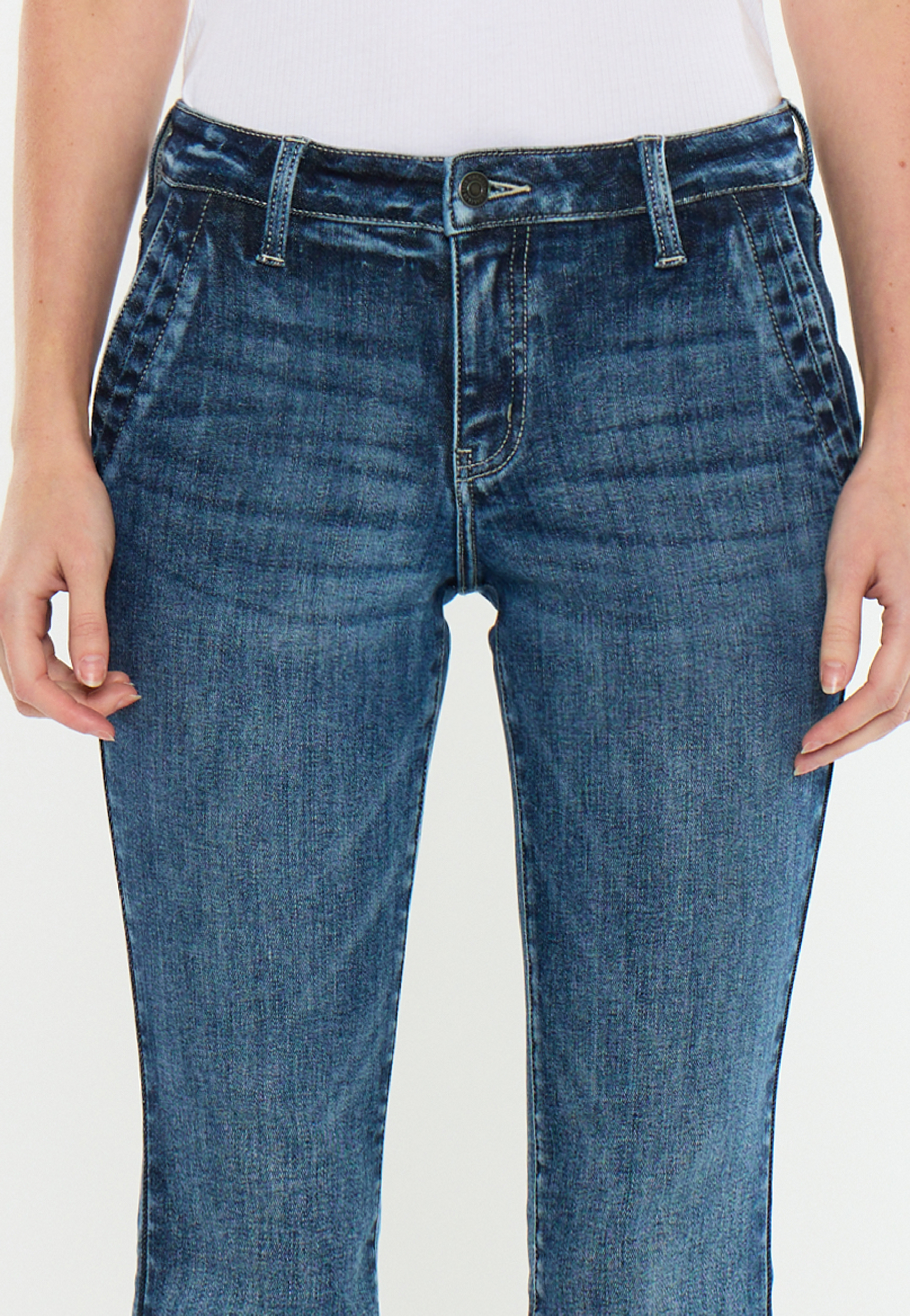 KanCan™ Mid Rise Trouser Pocket Bootcut Jean, C258, large