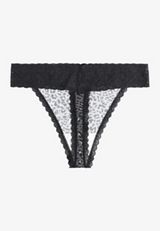 Simply Comfy Cotton Animal Print Thong Panty, C1755, small