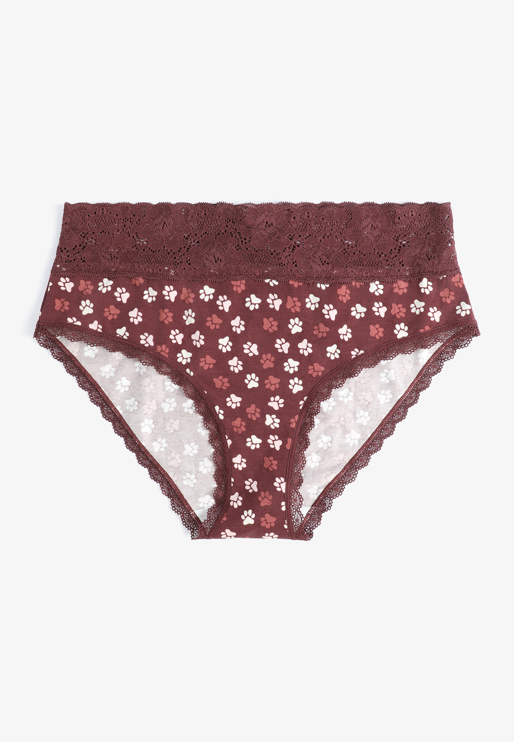 Simply Comfy Cotton Paw Print Hipster Panty