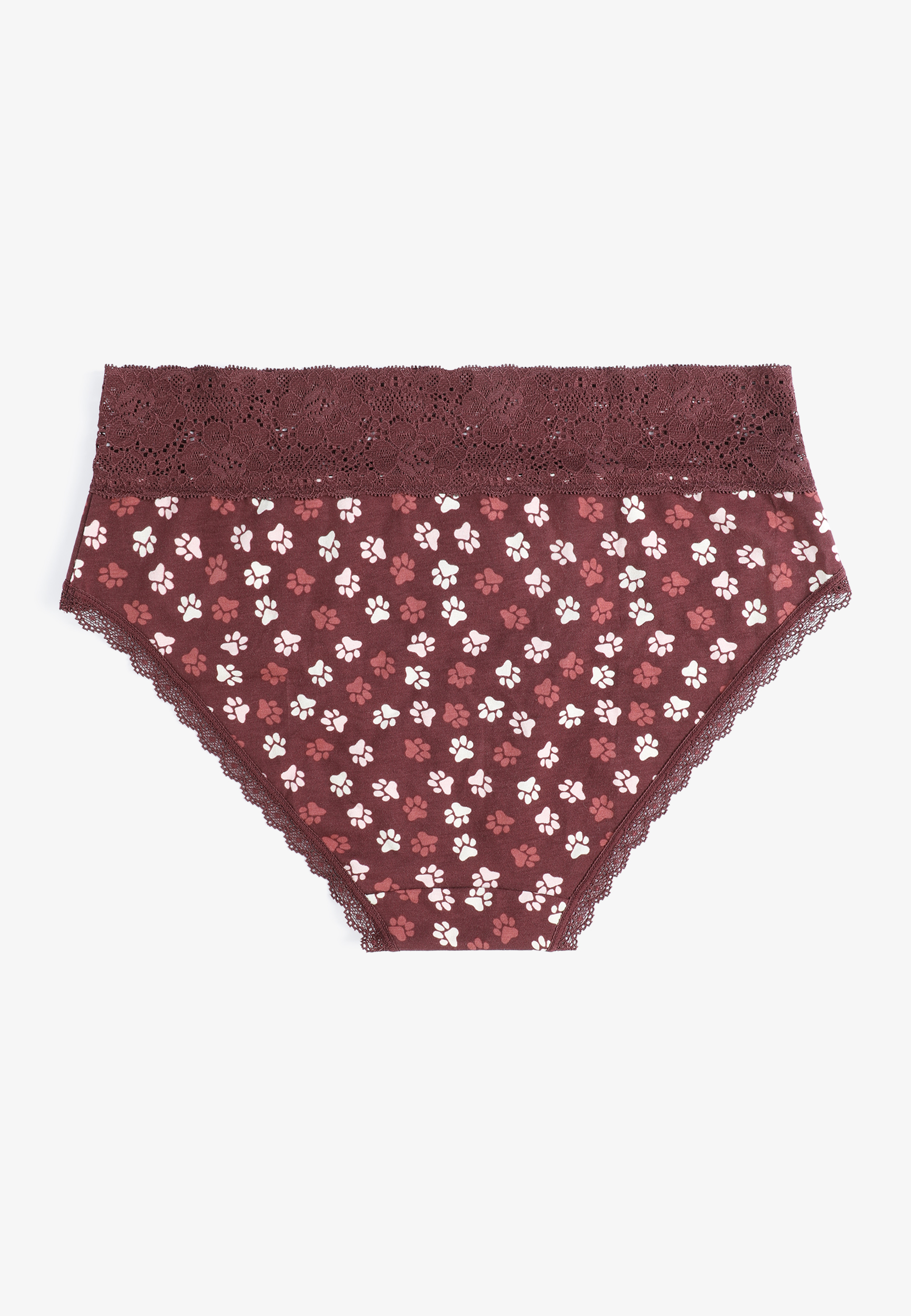 Simply Comfy Cotton Paw Print Hipster Panty, C392, large