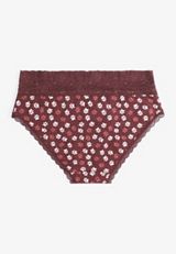 Simply Comfy Cotton Paw Print Hipster Panty, C392, small