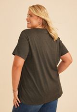 Plus Size Football Oversized Fit Graphic Tee, C106, small