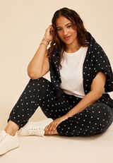 Plus Size Polka Dot Jogger, C1756, small